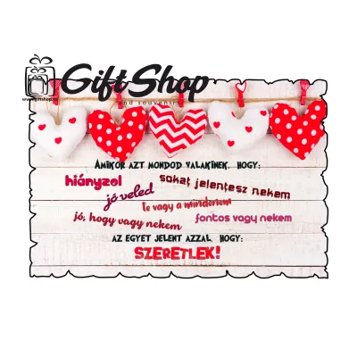 Szeretlrk, magnet frigider mgs053